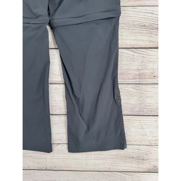 prAna Sage Cargo Hiking Convertible Pants Women's Size 8 Dark‎ Gray - Picture 9 of 14